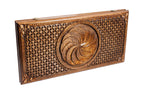 Eternity Symbol backgammon board - closed cover detail