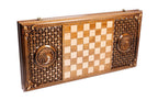 Eternity Symbol backgammon board in wood by Hrachya Ohanyan