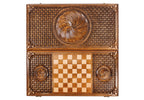 Eternity Symbol backgammon board - corner detail of the board