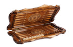 Artsakh We Are Our Mountains backgammon board - open board ready for play
