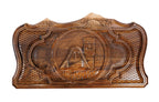Artsakh We Are Our Mountains backgammon board - side profile showing the craftsmanship