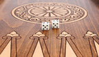 Ornamental backgammon board - full view
