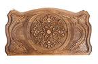 Ornamental backgammon board - closed cover detail
