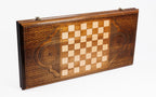 Garni Temple Classic Armenian backgammon board in wood by Hrachya Ohanyan