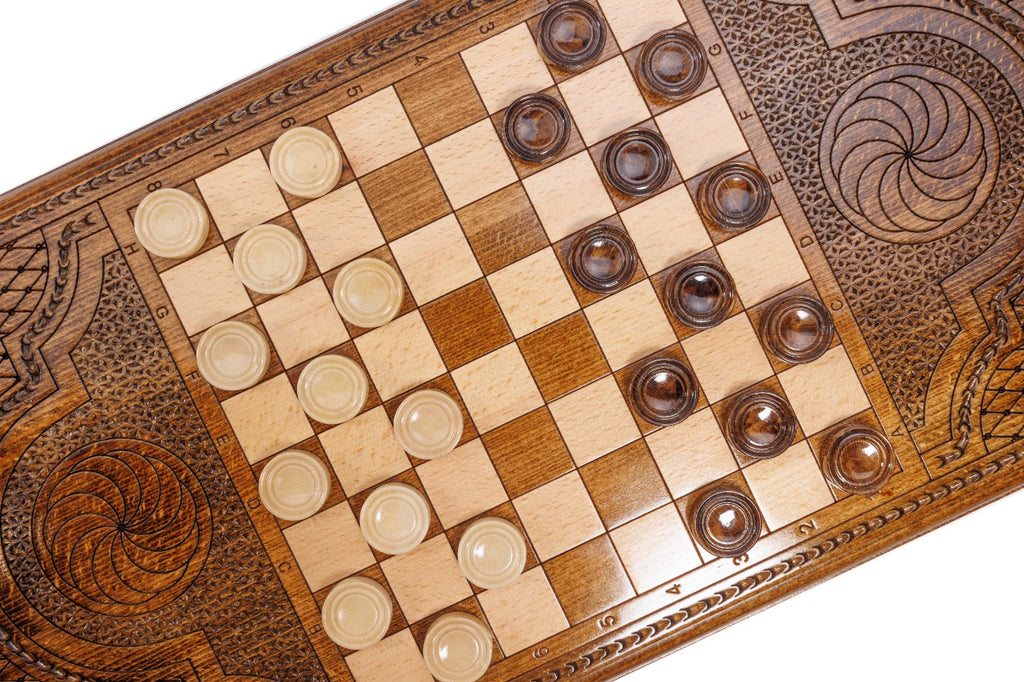 Backgammon Board - Garni Temple Classic Armenian - Unumperfectus