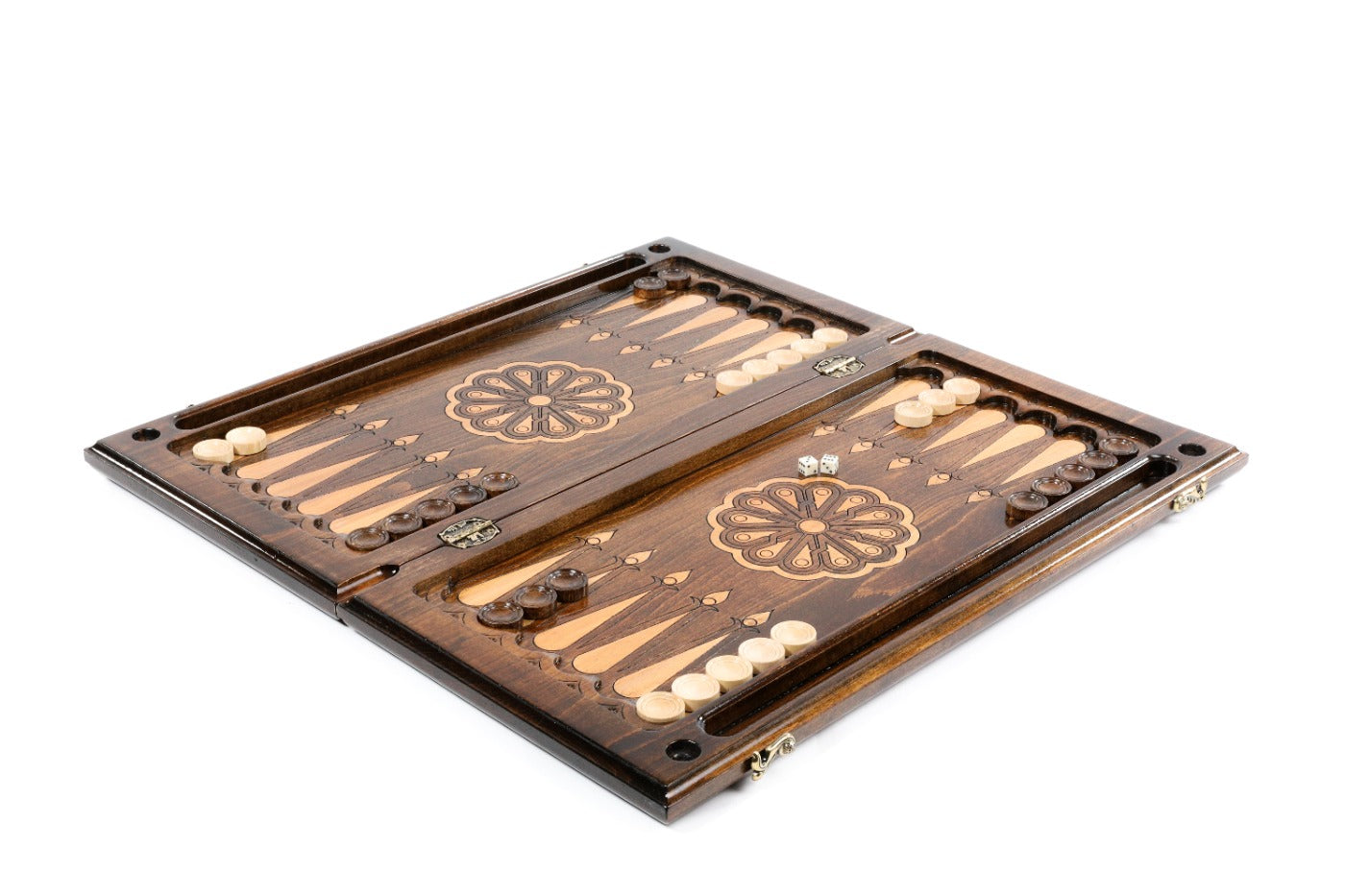 Large Armenian backgammon board with Mount Ararat cultural design