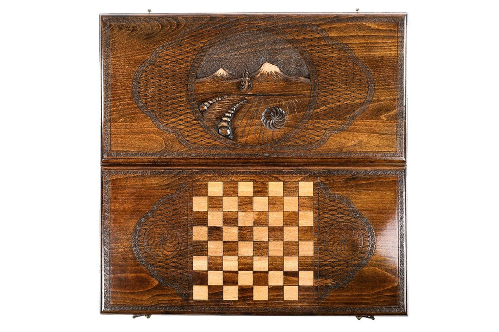 Armenian Backgammon Board Ararat  23.6" | 60 cm - Unumperfectus