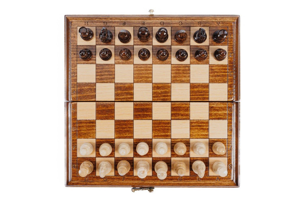 Wooden Carved Chess Set Classic 24 cm | 9.4" - Unumperfectus