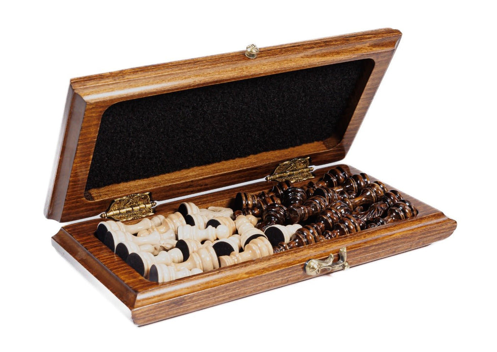 Premium artisan chess set classic wooden luxury craftsmanship