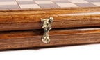 Carved Classic chess set - detail of the carved border