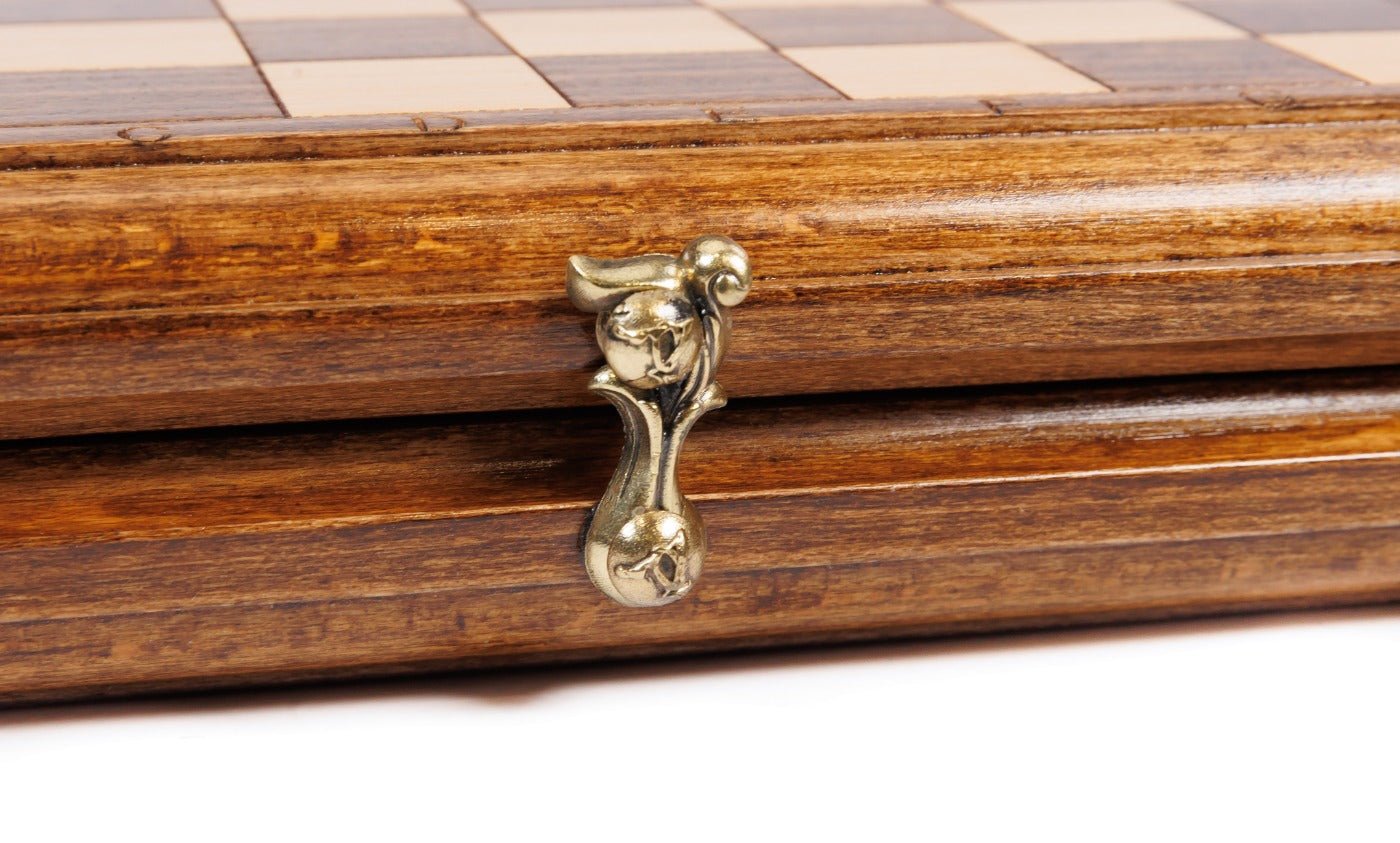 Wooden Carved Chess Set Classic 24 cm | 9.4" - Unumperfectus