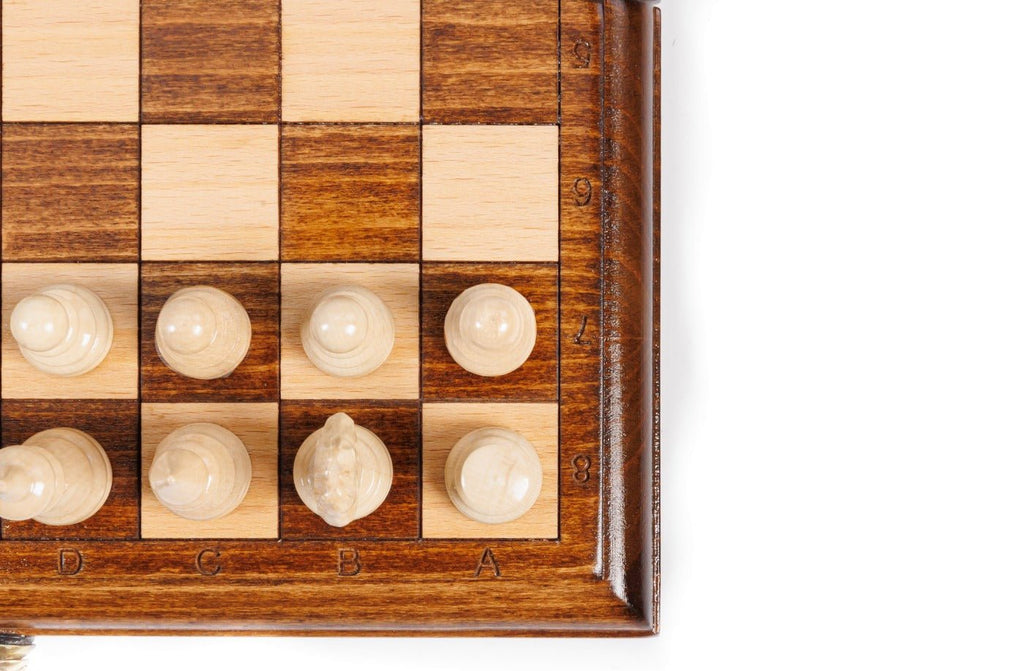 Wooden Carved Chess Set Classic 24 cm | 9.4" - Unumperfectus
