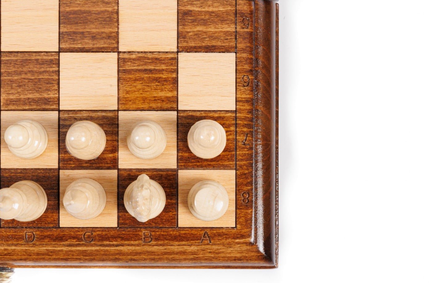 Wooden Carved Chess Set Classic 24 cm | 9.4" - Unumperfectus