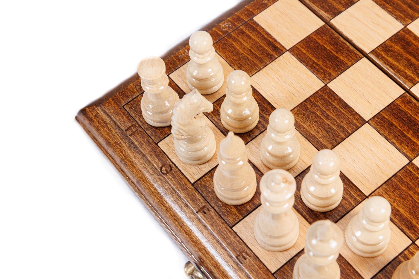Wooden Carved Chess Set Classic 24 cm | 9.4" - Unumperfectus