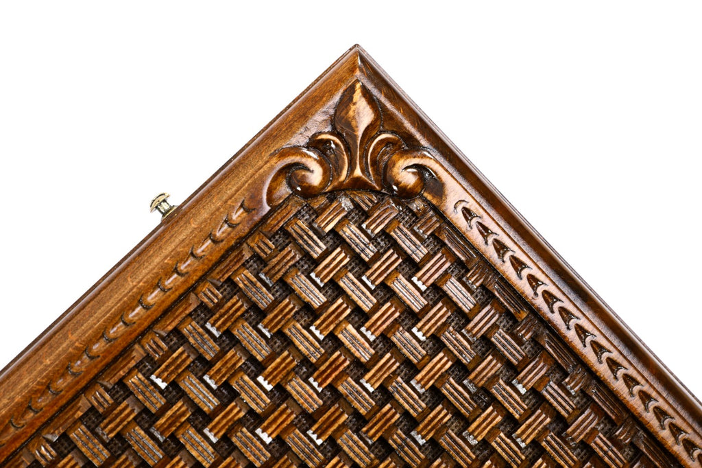 Classic Horse Wooden Backgammon Board - Braid Motifs - Unumperfectus