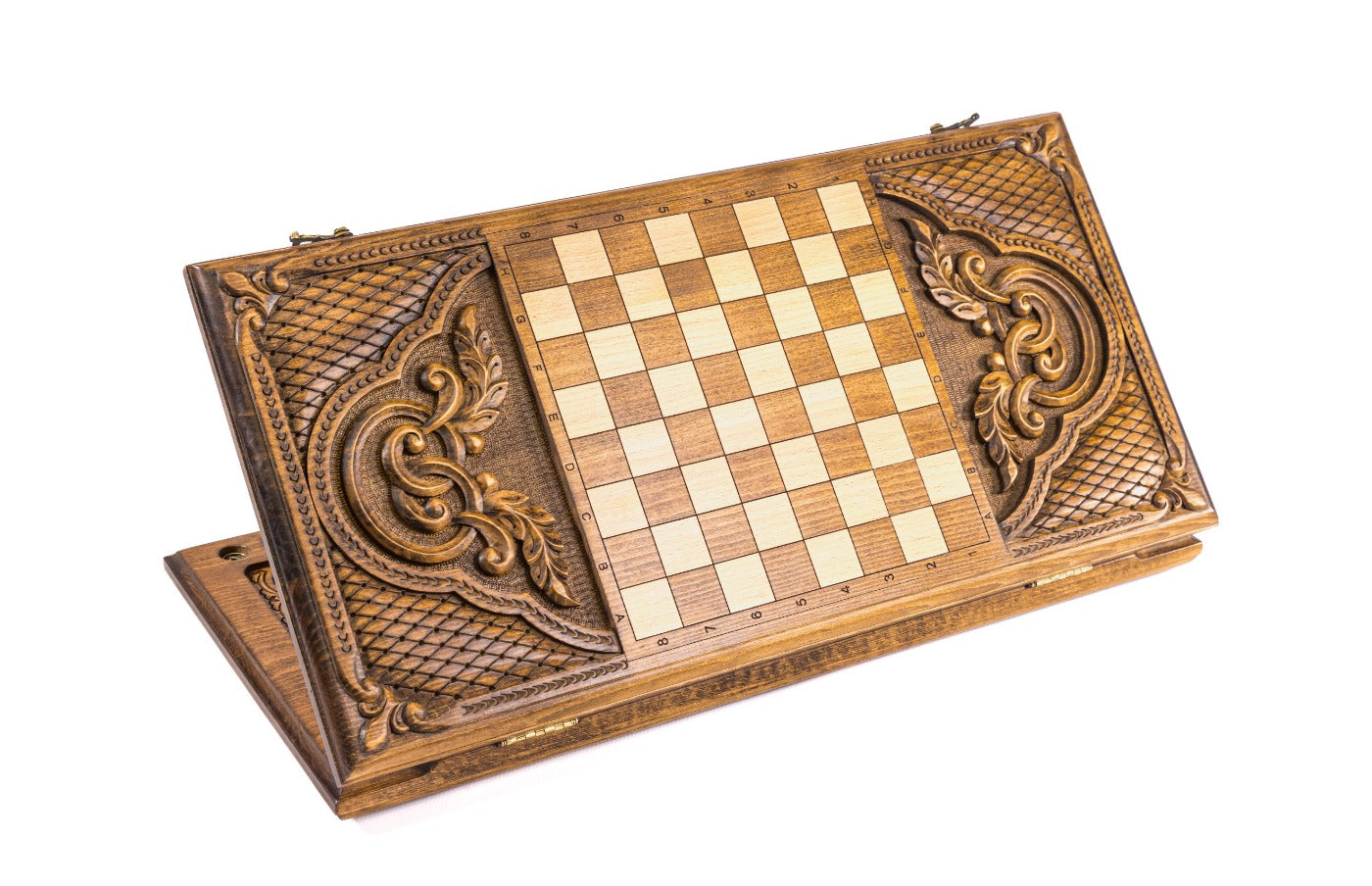 Ornamental Backgammon Classic – Luxury Wooden Backgammon Board - Unumperfectus