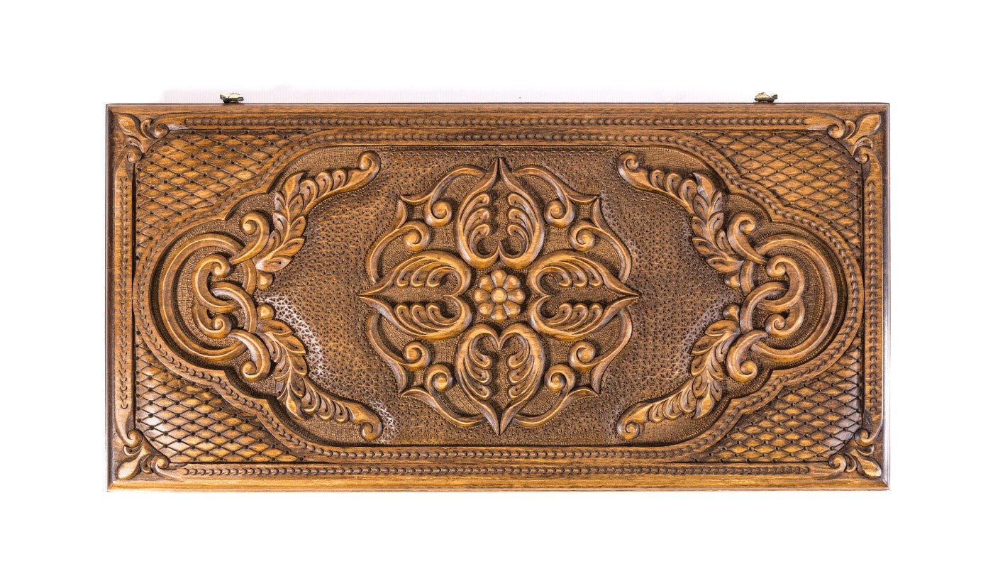 Ornamental Backgammon Classic – Luxury Wooden Backgammon Board - Unumperfectus
