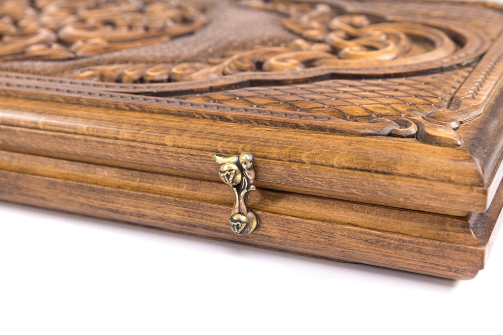 Ornamental Backgammon Classic – Luxury Wooden Backgammon Board - Unumperfectus