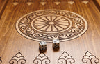 Ornamental Classic backgammon board - carrying case and accessories
