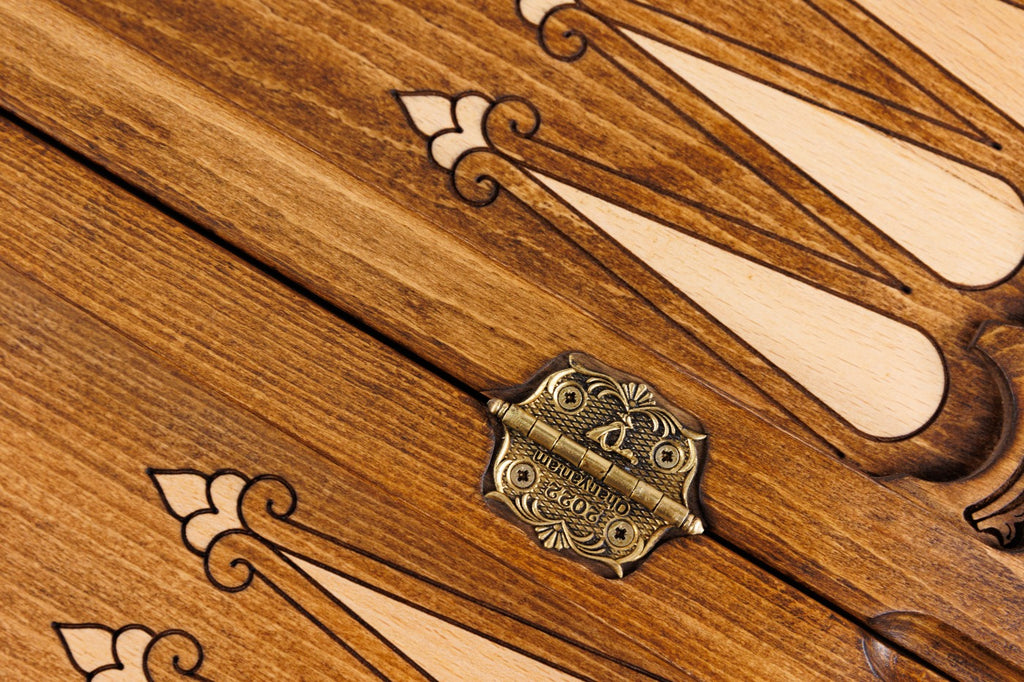 Ornamental Backgammon Classic – Luxury Wooden Backgammon Board - Unumperfectus