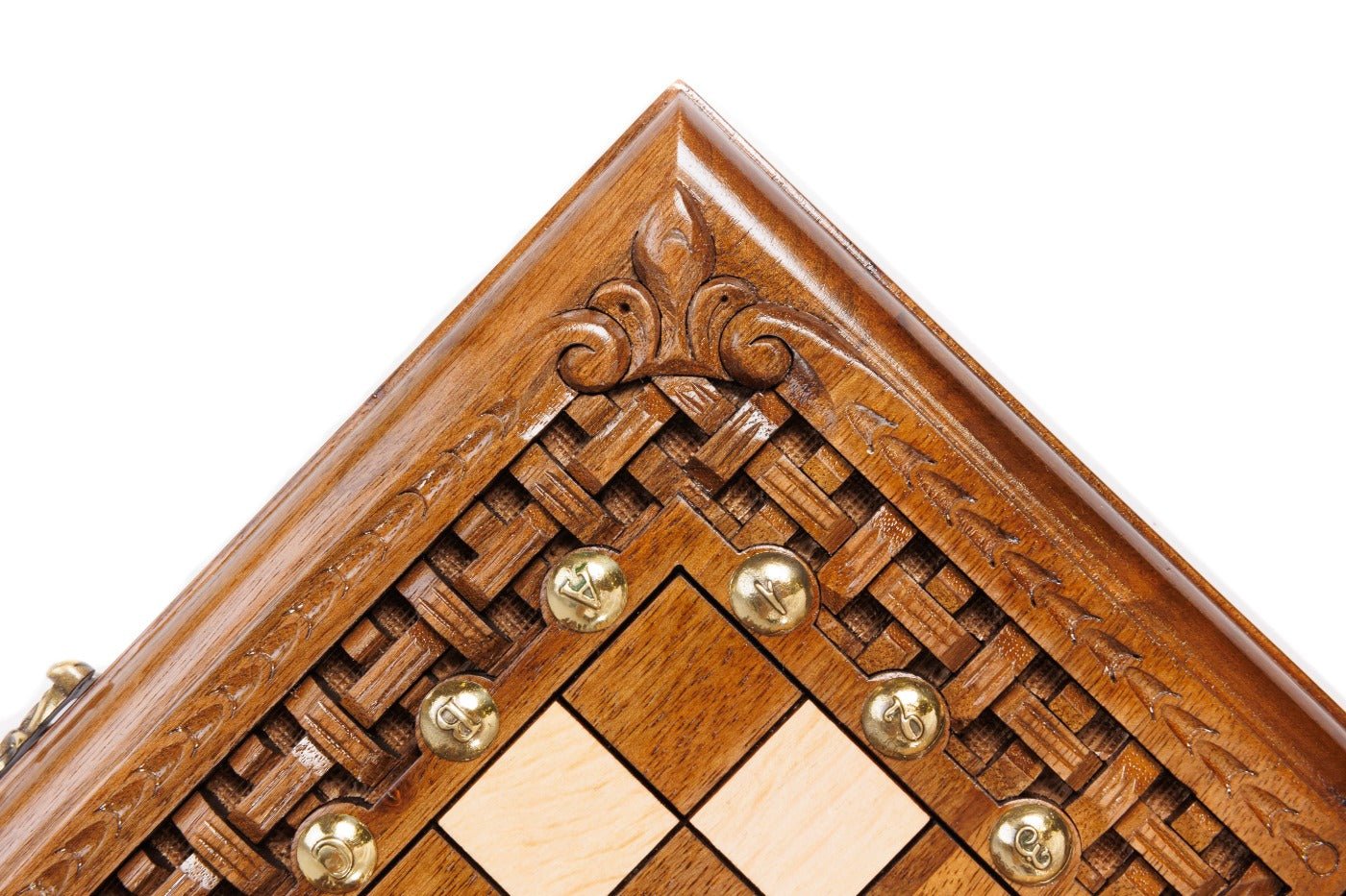 Wooden Carved Chess Board & Backgammon 40 cm | 15.6" - Unumperfectus