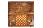 “Lalesh” backgammon board - close-up of the playing surface