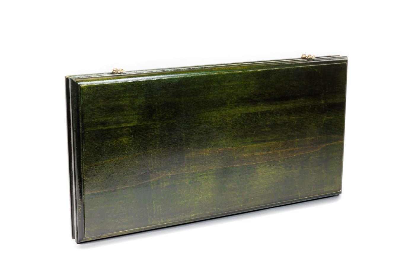 Luxury backgammon board green themed wooden elegant style
