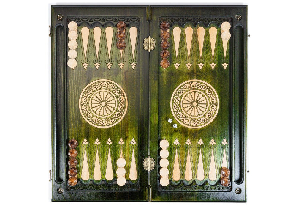 Backgammon Board - Classic Green - Unumperfectus
