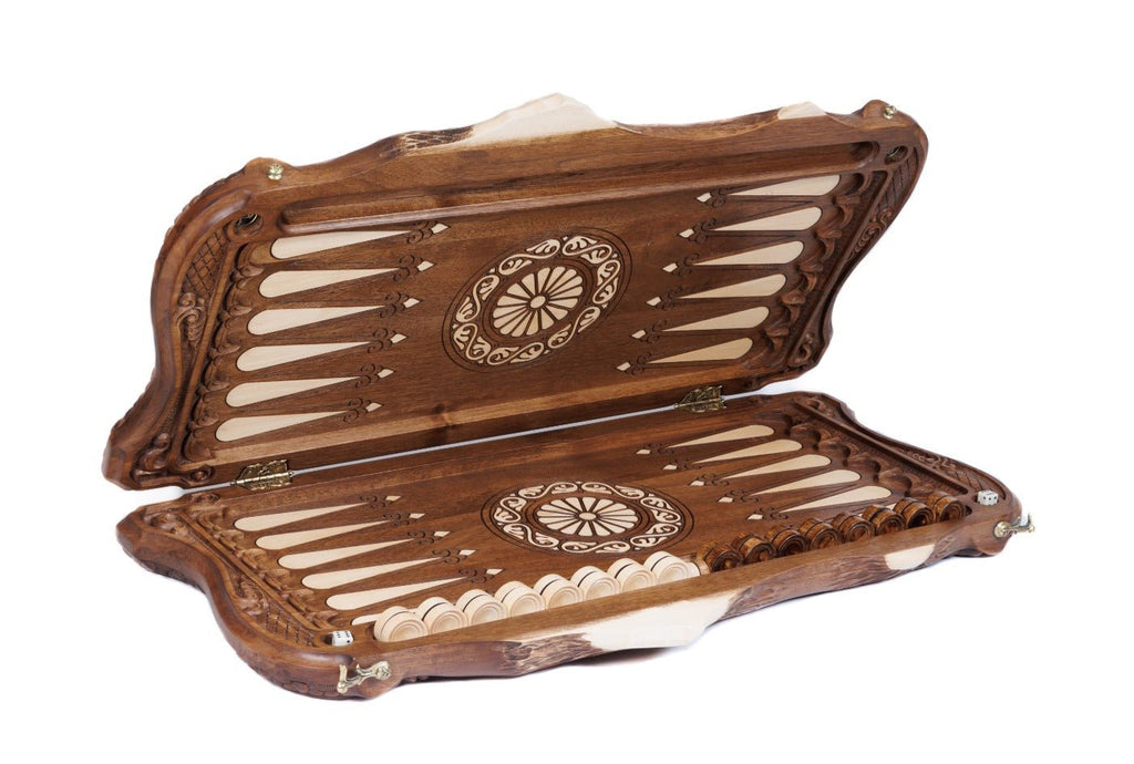 Backgammon Board - “Anush” With Incrustation - Unumperfectus