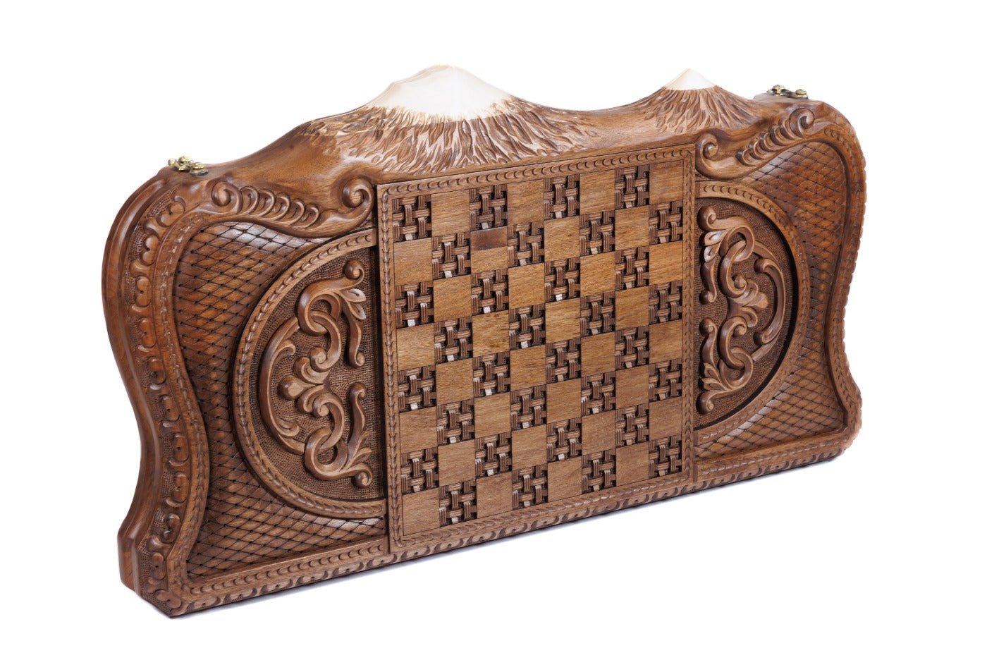 Backgammon Board - “Anush” With Incrustation - Unumperfectus