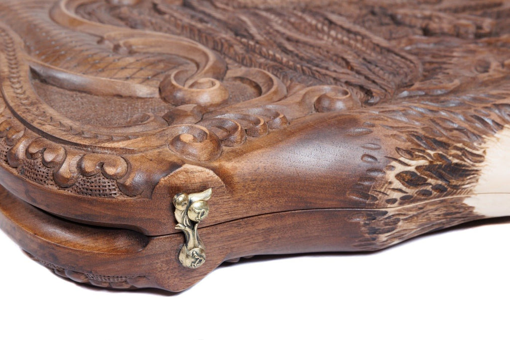 Backgammon Board - “Anush” With Incrustation - Unumperfectus