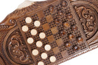“Anush” Incrustation backgammon board - side profile showing the craftsmanship