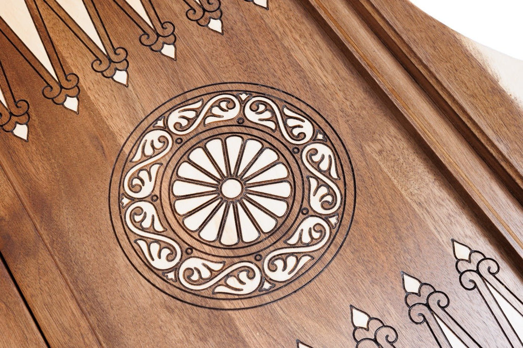 Backgammon Board - “Anush” With Incrustation - Unumperfectus