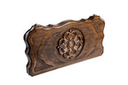 Classical Two Sided Ornamental backgammon board - closed cover detail