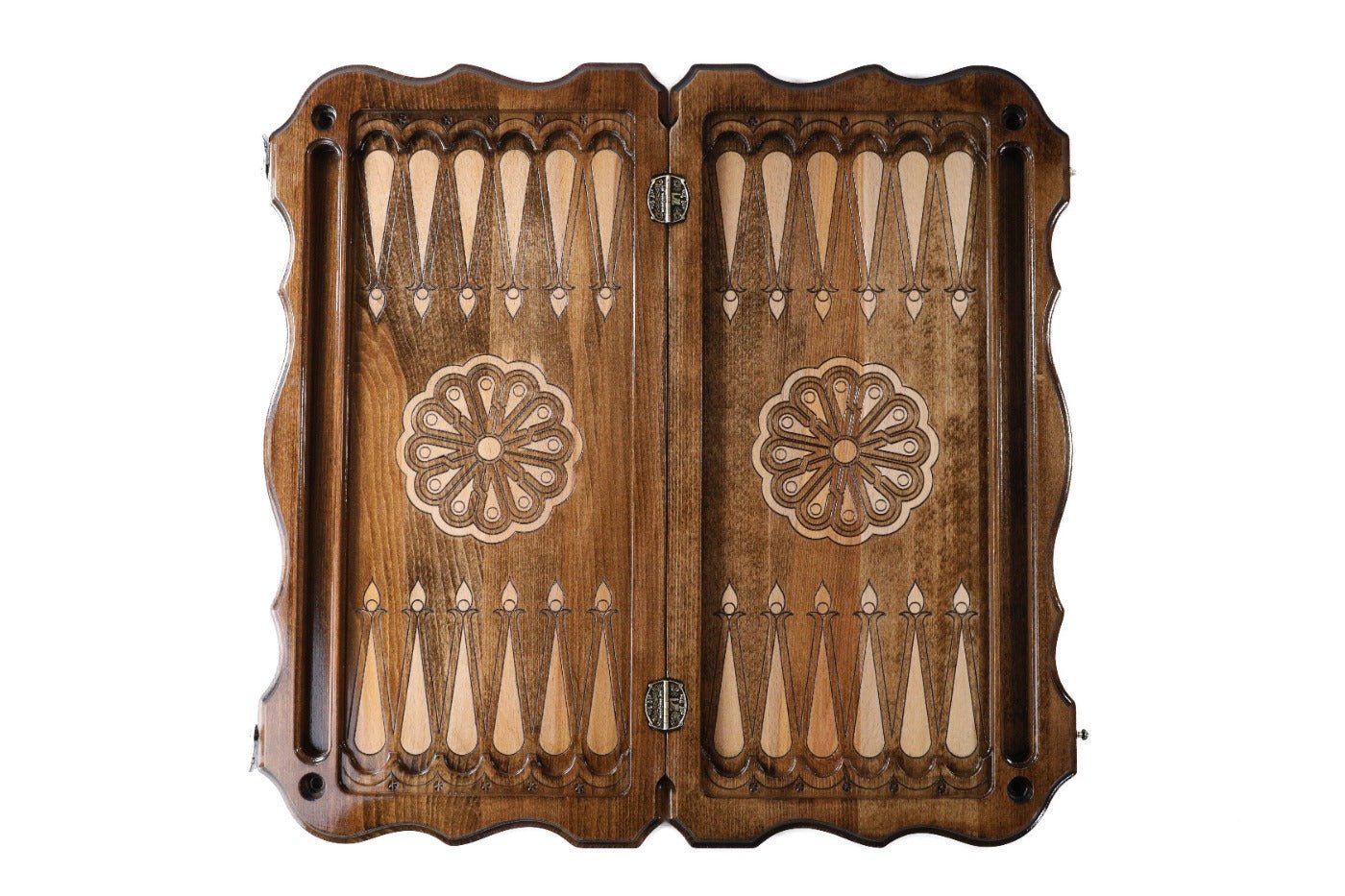 Wooden Classical Two-Sided Backgammon Board Ornamental 23.6" | 60 cm - Unumperfectus