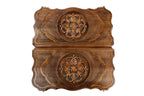 Classical Two Sided Ornamental backgammon board in wood by Hrachya Ohanyan