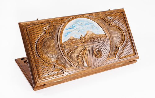 Ararat wooden backgammon board handcrafted classic luxury design