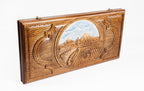 Ararat backgammon board - open board ready for play