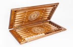 Ararat backgammon board - side profile showing the craftsmanship