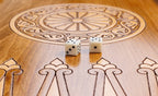 Eagle Sky Blue Epoxy backgammon board - full view