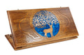 Deer epoxy wooden backgammon board handcrafted luxury design