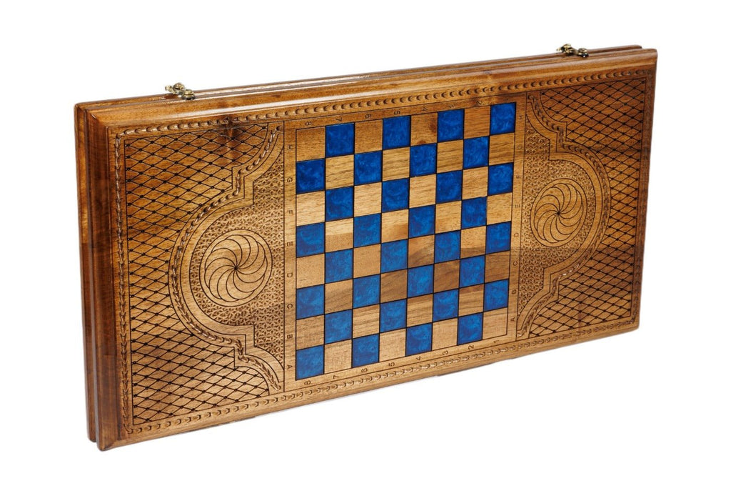Backgammon Board - Deer With Epoxy - Unumperfectus
