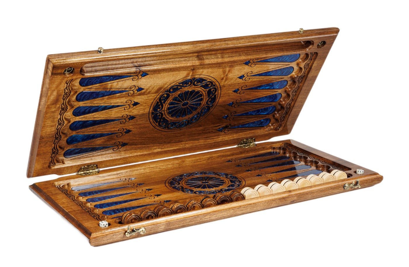 Backgammon Board - Deer With Epoxy - Unumperfectus