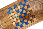 Deer Epoxy backgammon board - side profile showing the craftsmanship