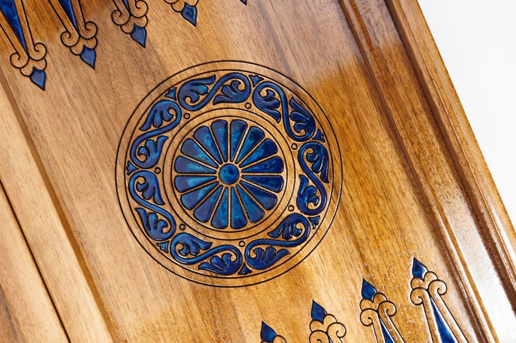 Backgammon Board - Deer With Epoxy - Unumperfectus