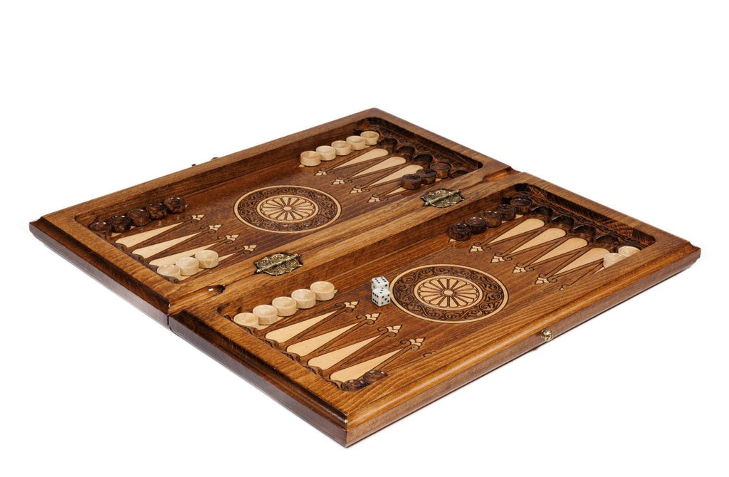 Premium luxury wooden chess board crafted from natural beech wood