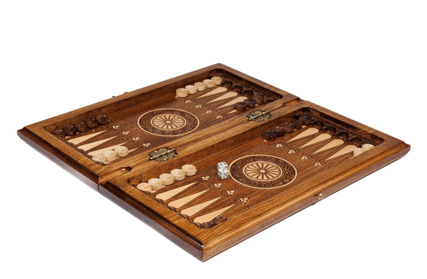 Premium luxury wooden chess board crafted from natural beech wood