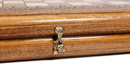 Classical Carved chess and backgammon set - detail of the carved border