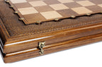 Carved chess and backgammon set - full view