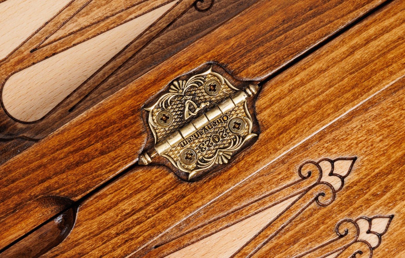 Wooden Carved Chess & Backgammon 50 cm | 19.7" - Unumperfectus